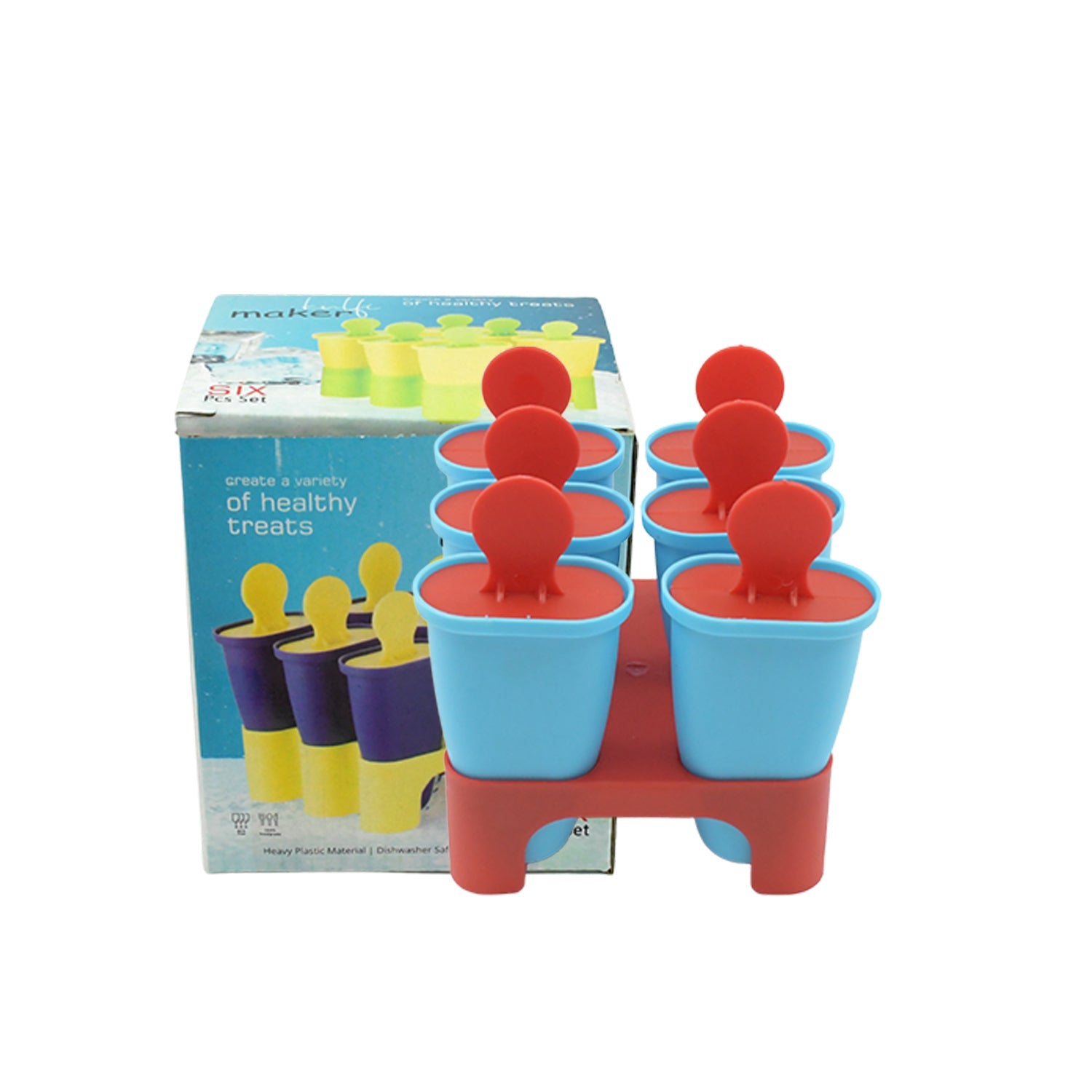 2396 Ice Candy Maker 6 pcs Set Kulfi Maker Ice Candy Mould Clear Popsicle Mold Homemade Ice Pop Maker Reusable Easy Candy Chocobar Kulfi Mould Tray with Sticks 2396 Ice Candy Maker 6 pcs Set Kulfi Maker Ice Candy Mould Clear Popsicle Mold Homemade Ice Pop Maker Reusable Easy Candy Chocobar Kulfi Mould Tray with Sticks